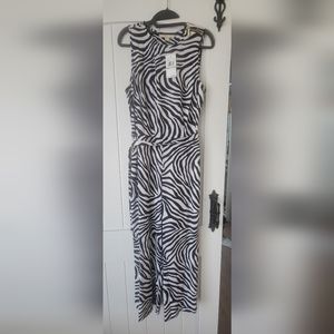 Michael Kors zebra print one piece pantsuit pants suit NwT new sz 8 jumpsuit